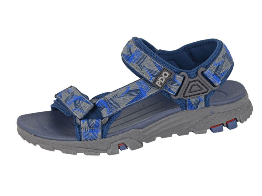PDQ Dual Touch Fastening Trail Sandal Navy/Grey
