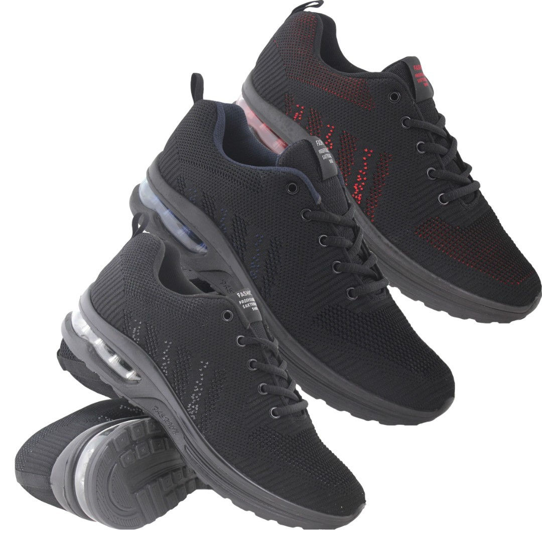 Mens Fashion Breathable Lace Up Trainers With An Air Bubble 1919 Loose Sizes
