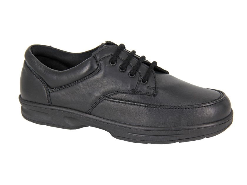 DR KELLER Lace Up Gibson Shoe Black