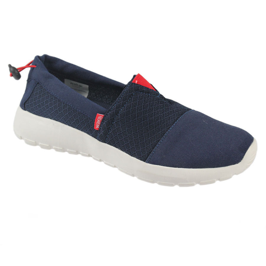 Thumbnail: Mens Wakai Slip On Boxed Canvas Shoes FM11903