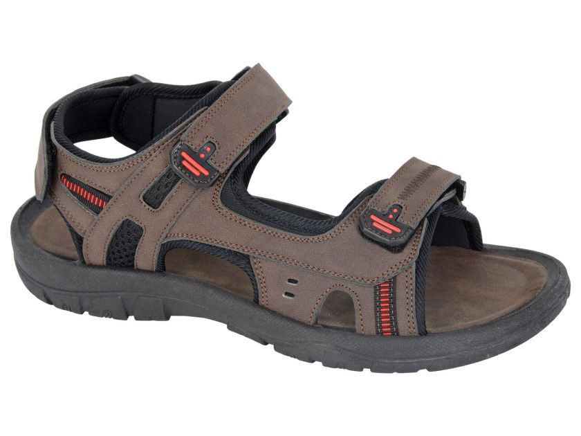 PDQ 3 Touch Fastening Sports Sandal Brown