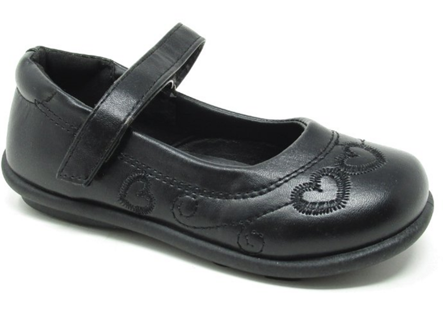 US Brass Infants Girls School Shoes 4-12 Aisha Matt