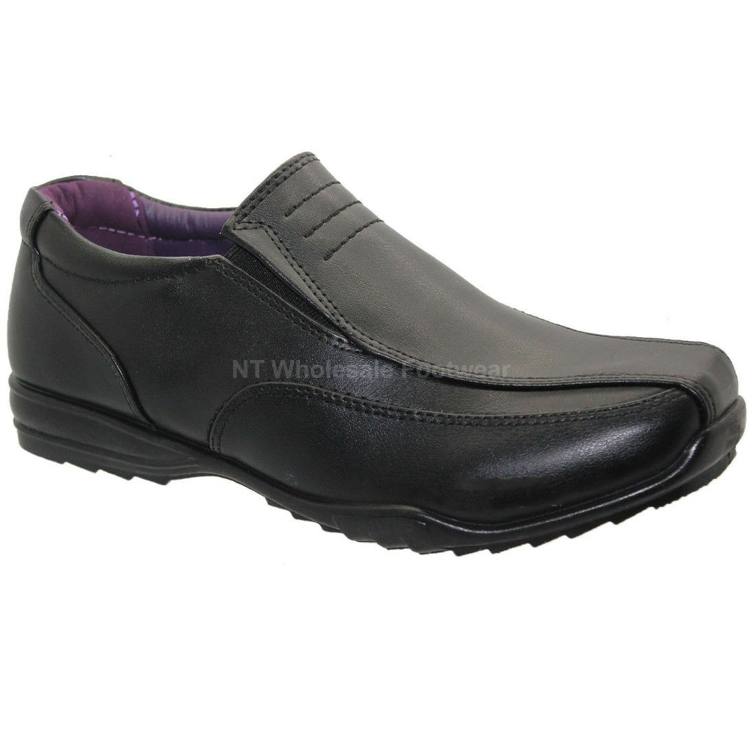 US Brass Comet Infants Slip On School Shoes US854I