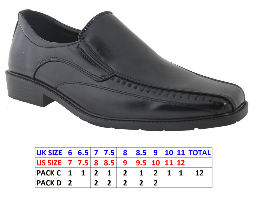 Thumbnail: Mens Jeko Smart Formal Slip On Shoes SF-003