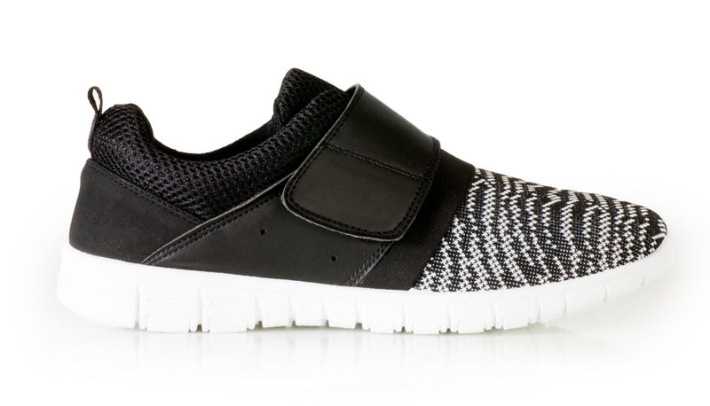 Mercury Ladies Velcro Lightweight Trainers Quito Black 09111