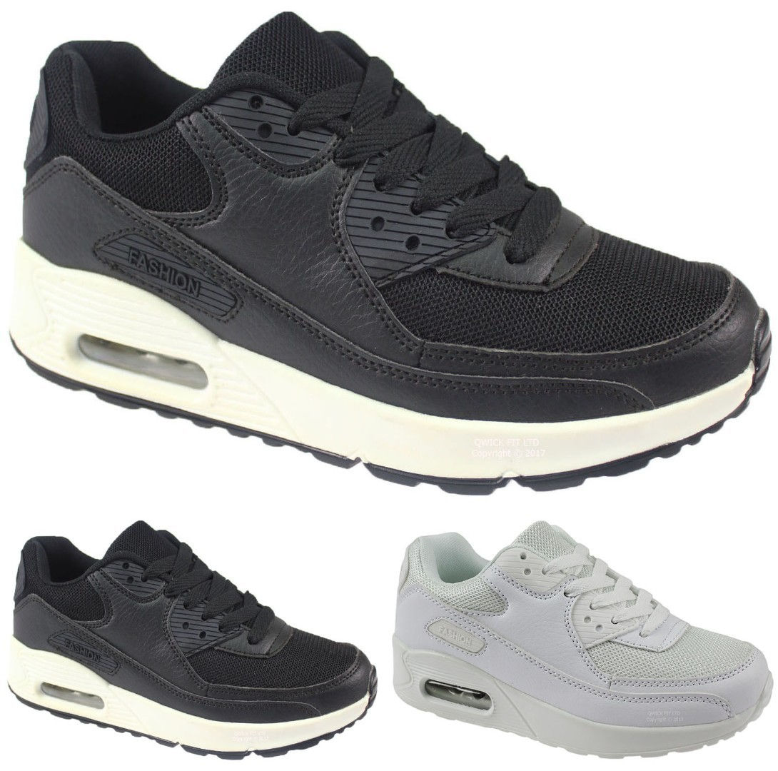 Boys Fashion Lace Up Trainers With An Air Bubble In Mesh 755