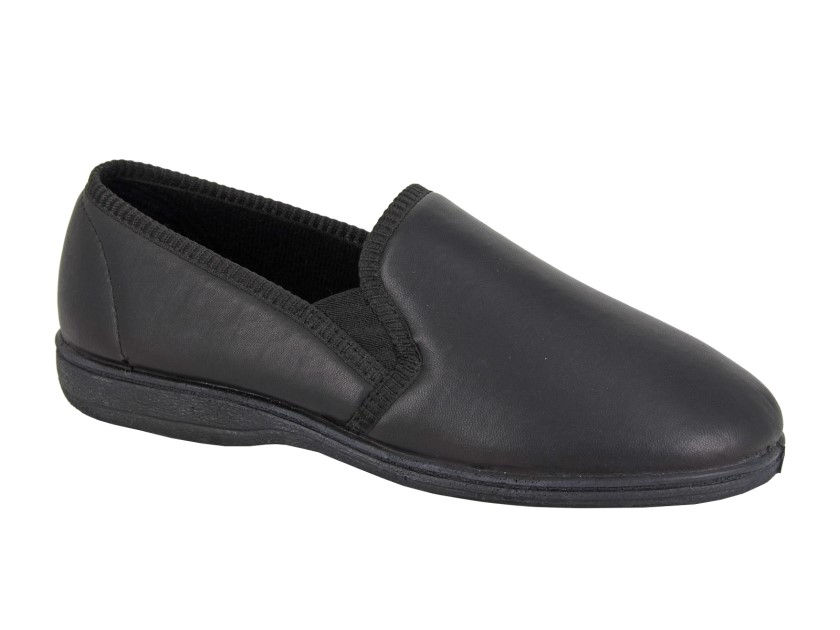 SLEEPERS Twin Gusset Slipper Black