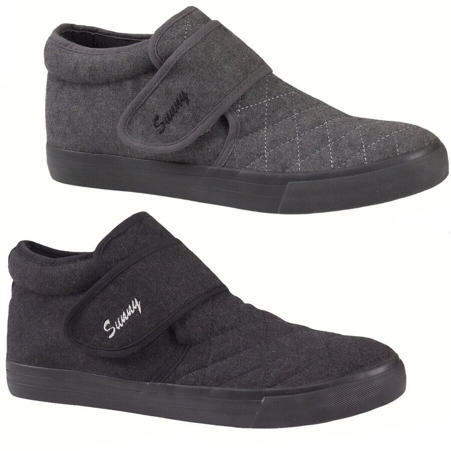 Mens Sunny Velcro Strap Canvas Trainers M-93