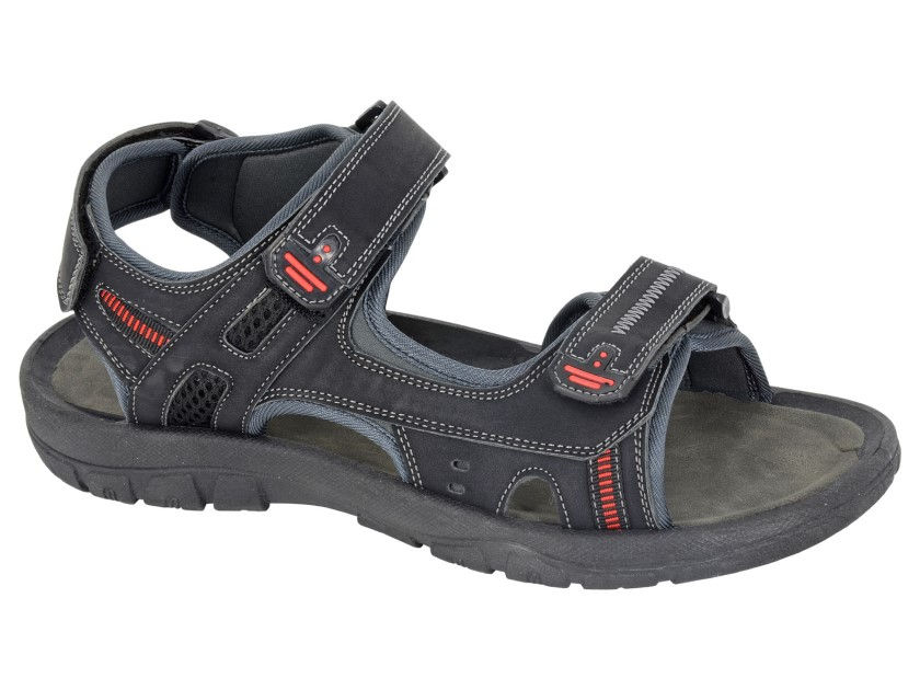 PDQ 3 Touch Fastening Sports Sandal Black