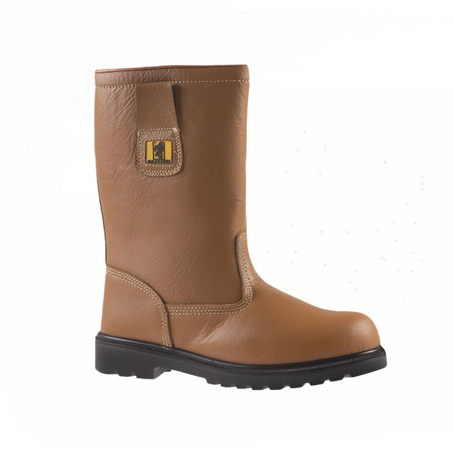 Thumbnail: Maxsteel Fur Lined Rigger Boots With Steel Toecap & Midsole