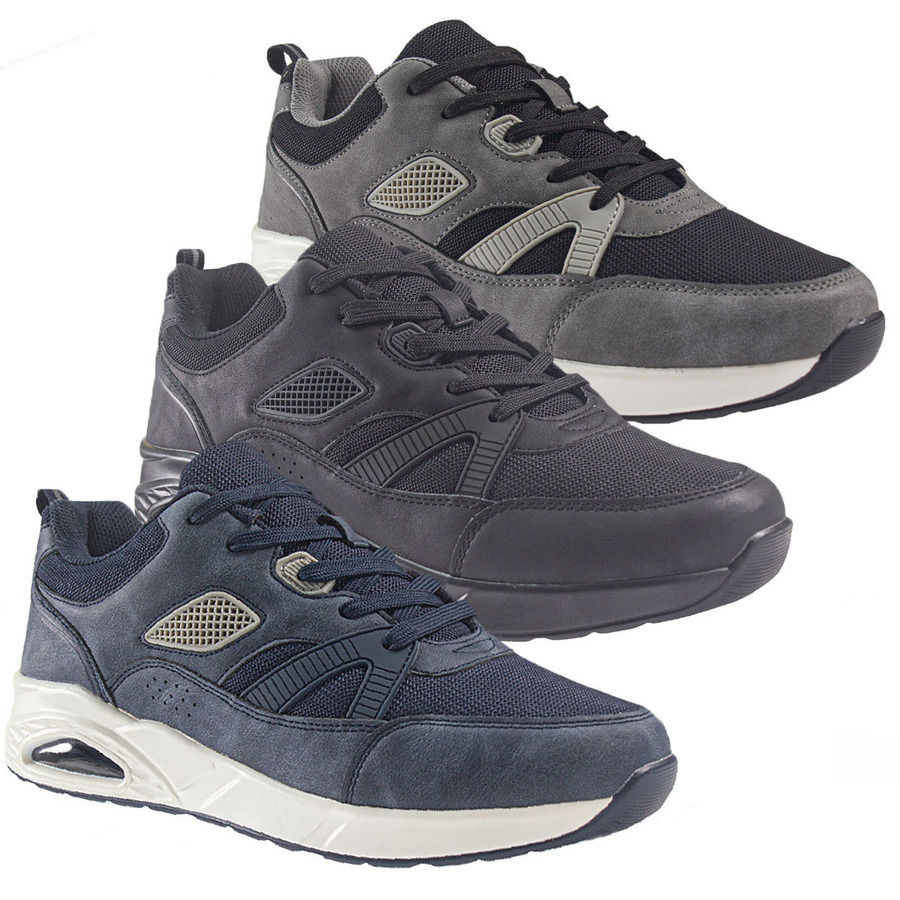 Mens Flair Fashion Trainers With Mesh Upper R-765