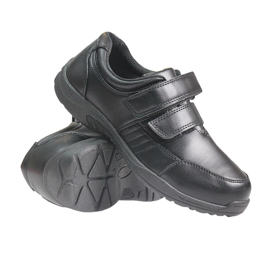 US Brass Harry Junior Boys Double Velcro School Shoes US821-B