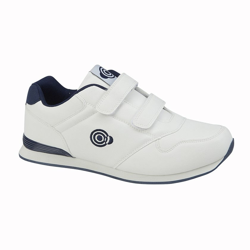 DEK Touch Fastening Bowling Shoe White/Navy