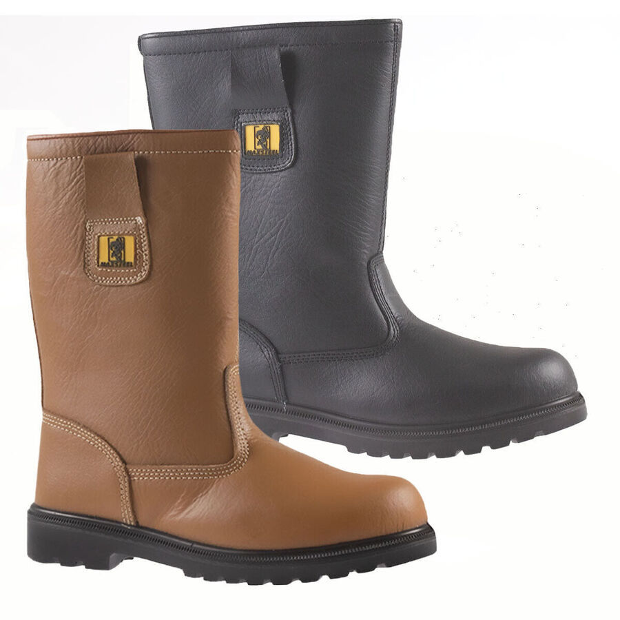Maxsteel Fur Lined Rigger Boots With Steel Toecap & Midsole