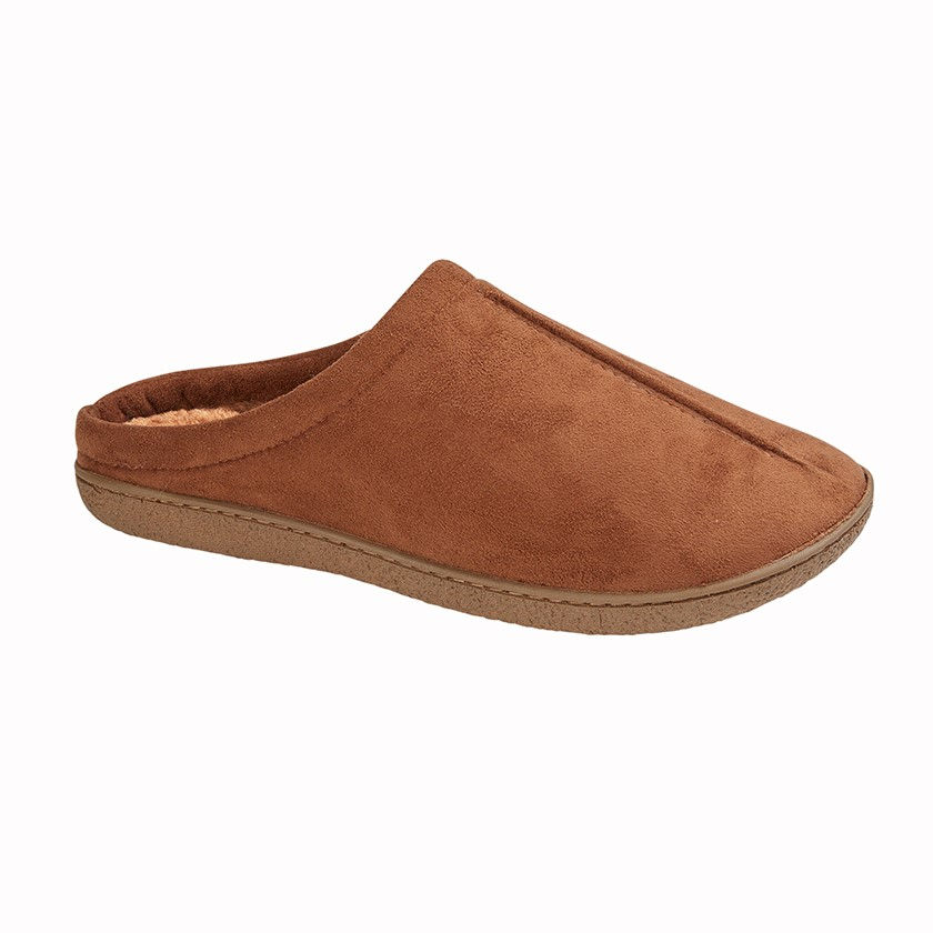 ZEDZZZ Centre Seam Mule Slipper Tan