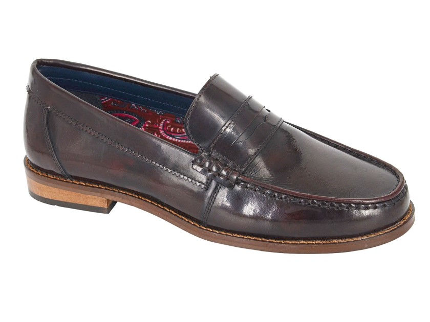 ROAMERS Saddle Loafer Burgundy