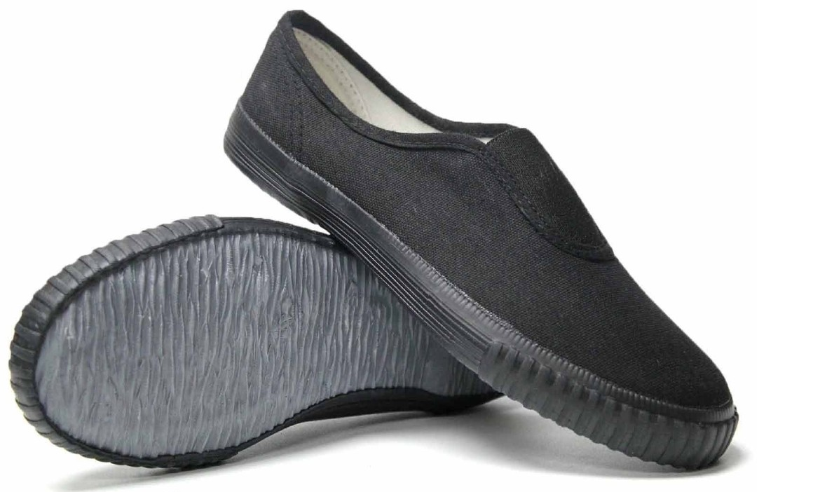 Kids Slip On Gusset PE Pumps Plimsolls From Infants 6 to Junior 5