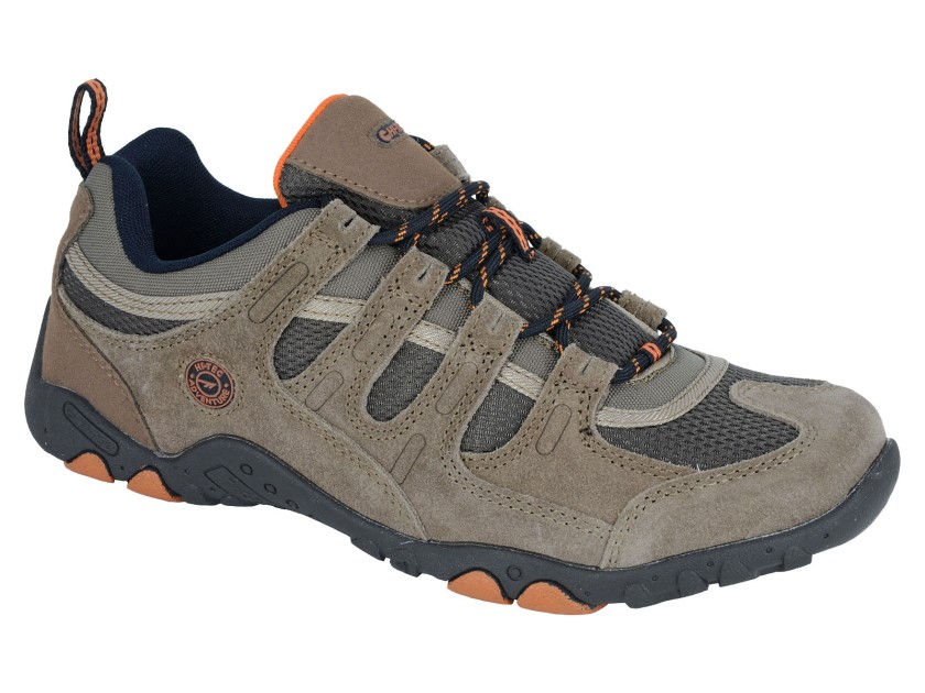 HITEC Mens Trail Shoe Taupe/Burnt Orange