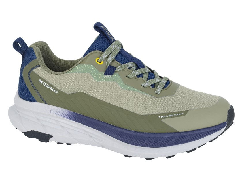AZTREK Waterproof Trail Trainer Khaki/Green
