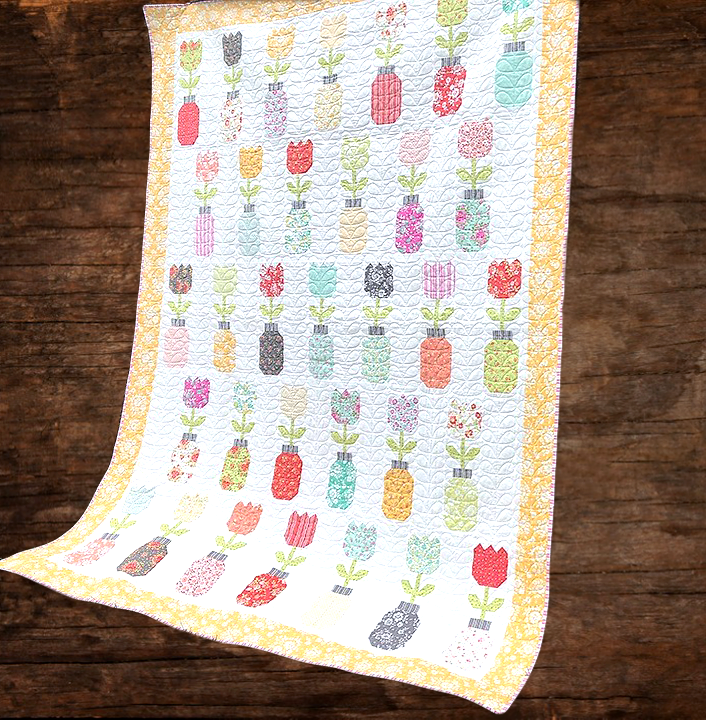 Thumbnail: Freshly Cut Quilt Kit featuring Canning Day Collection by Corey Yoder