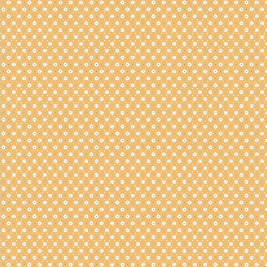 Chick-A-Doodle Doo | Florets Yellow By Lori Woods For Poppie Cotton