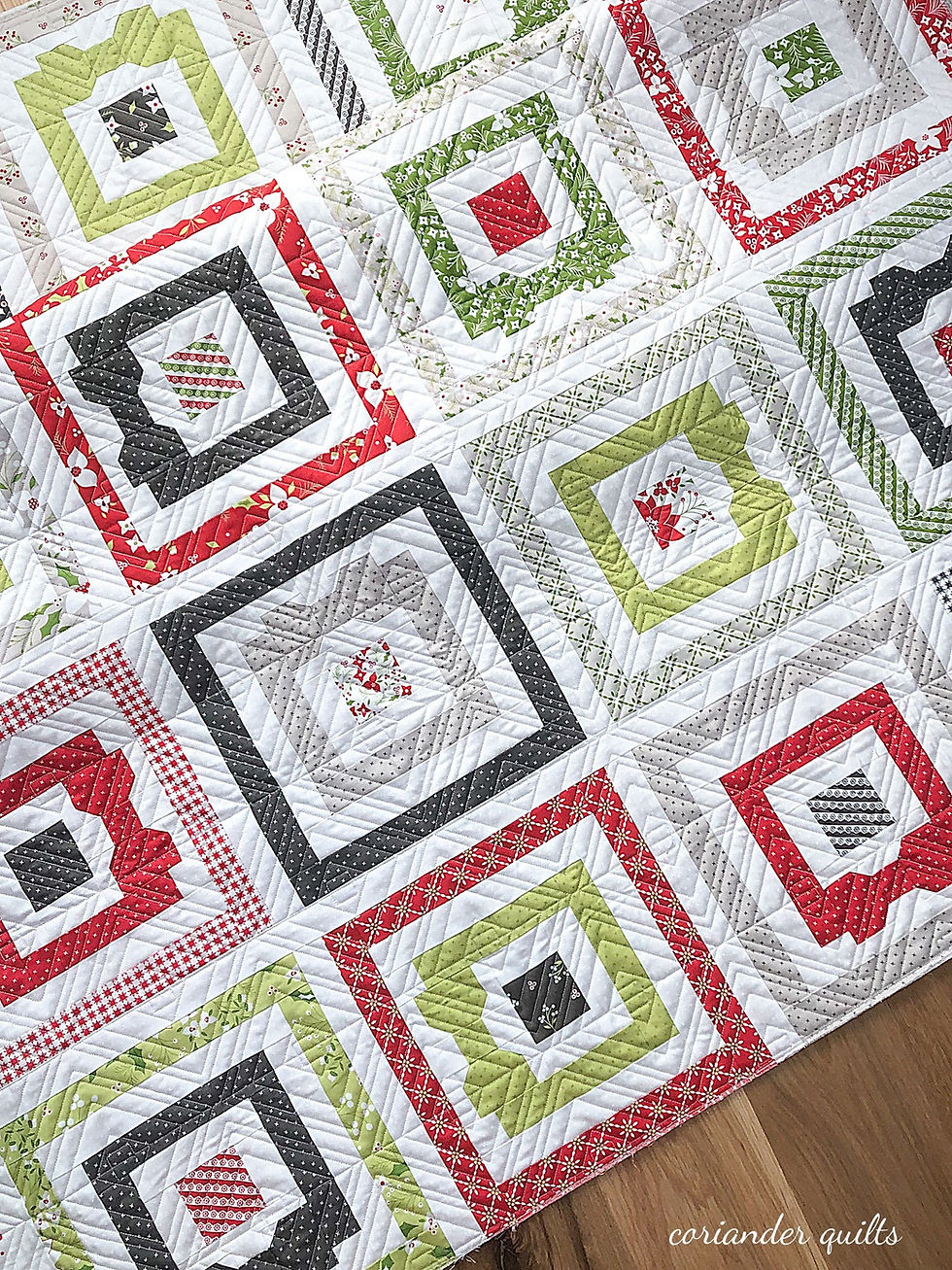 Thumbnail: Ribbons all Around Quilt Pattern Featuring Holliberry By Corey Yoder for Cori