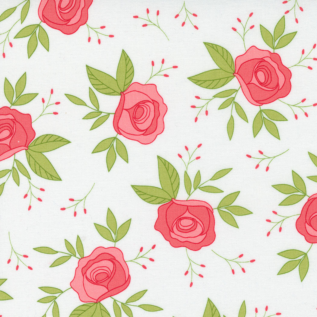 Beautiful Day | White Wild Rose By Corey Yoder For Moda Fabric
