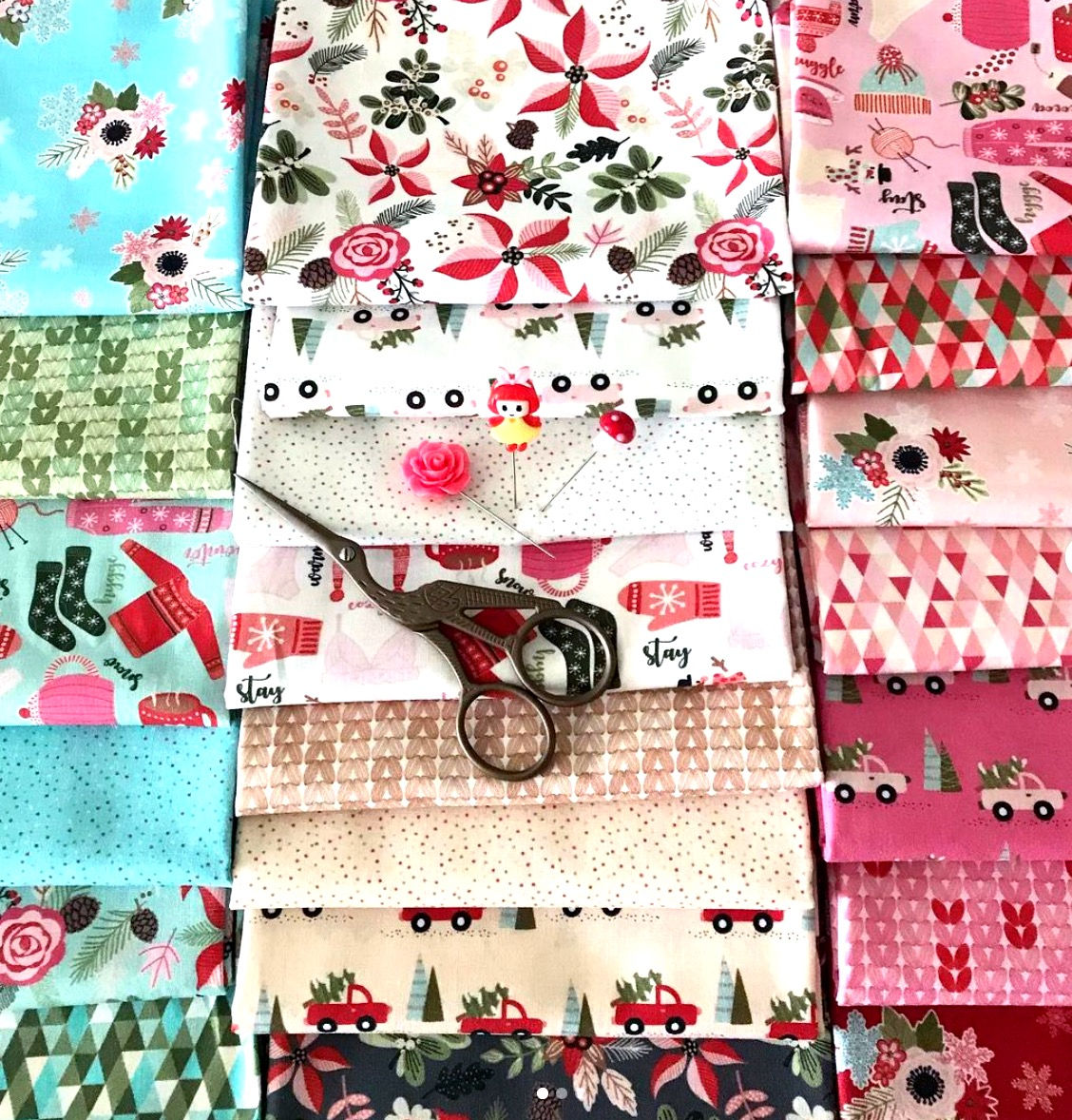 Snuggle Up Buttercup Half Yard Bundle By Lori Woods for Poppie C