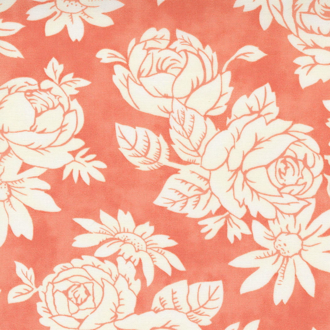 Strawberries and Rhubarb | Fancy Apron Rhubarb by Fig Tree for Moda F