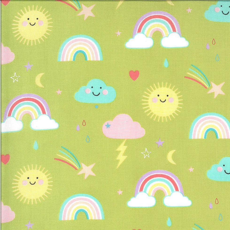 Thumbnail: Hello Sunshine Layer Cake By Abi Hall For Moda Fabrics