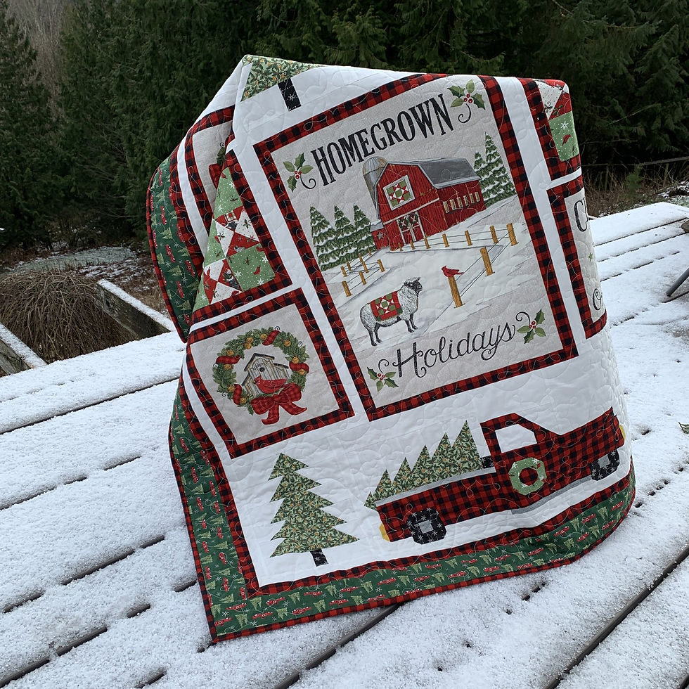 Thumbnail: The Perfect Tree Quilt Kit Featuring Homegrown Holiday By Deb Strain