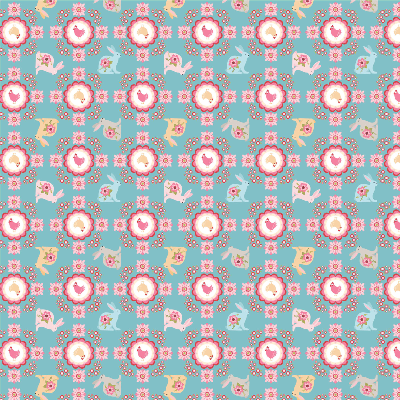 Poppie Patchwork Club | Flopsy and Mopsy Blue by Lori Woods for Poppie