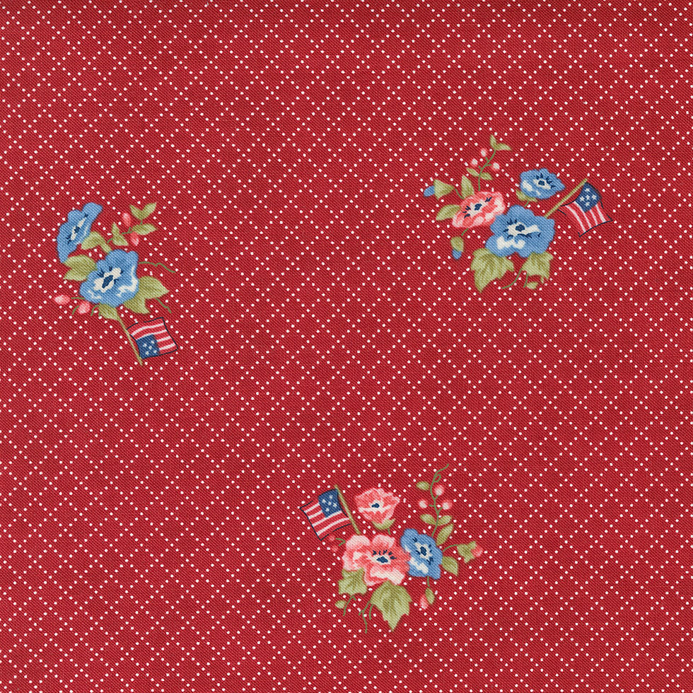 Thumbnail: Belle Isle Fat Quarter Bundle and Flowers By Minick and Simpson for Moda Fabrics