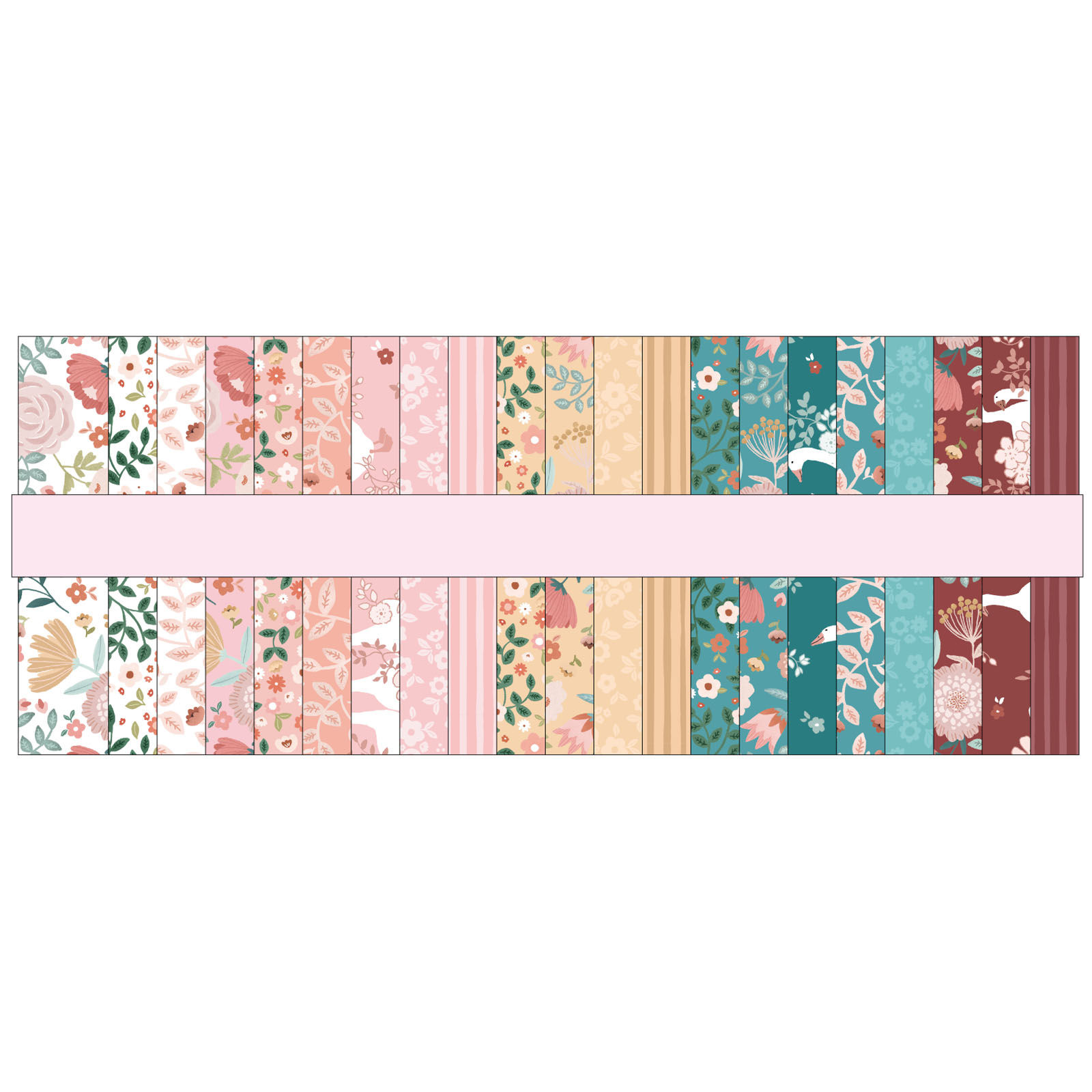 Goose Creek Garden Jelly Roll by Michal Marko for Poppie Cotton