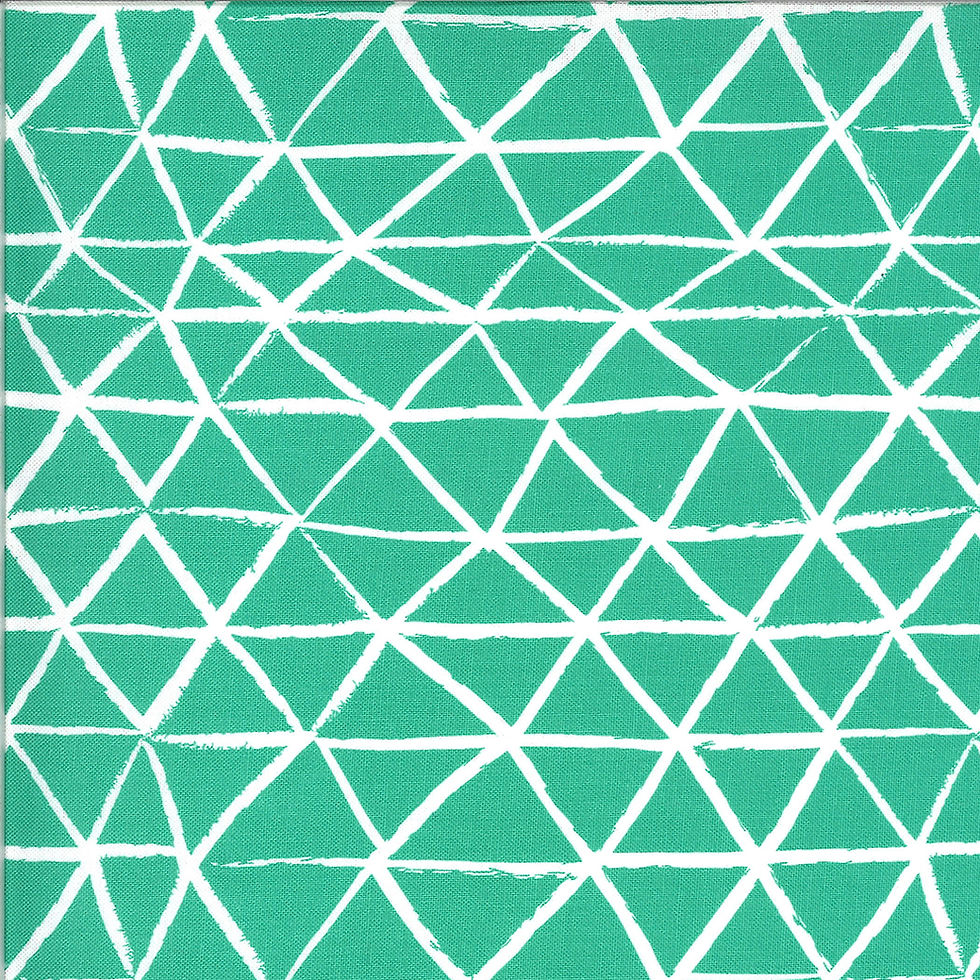 Zoology | Peacock Rustic Triangle by Gingiber For Moda Fabrics