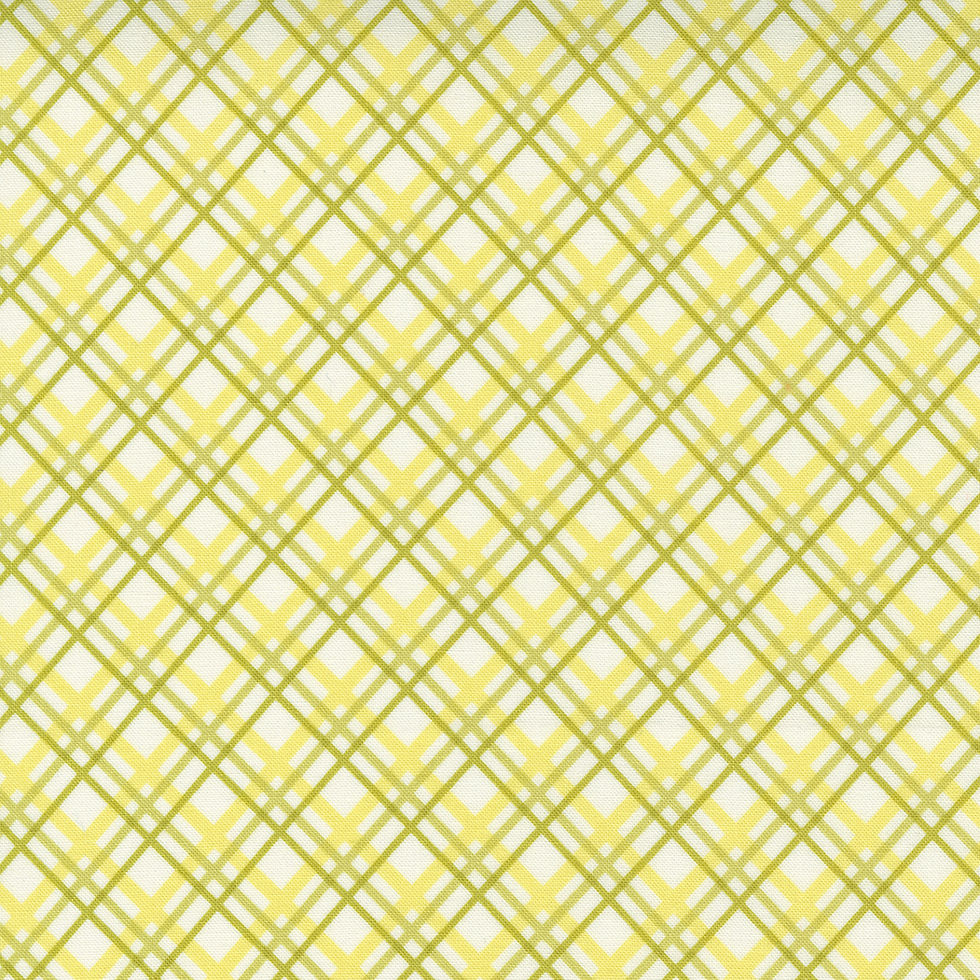 Pumpkins and Blossoms | Sprout Plaid by Fig Tree For Moda Fabrics