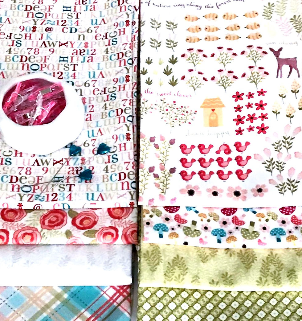 Thumbnail: Kaisley Rose Half Yard Bundle by Lori Woods For Poppie Cotton Fabrics