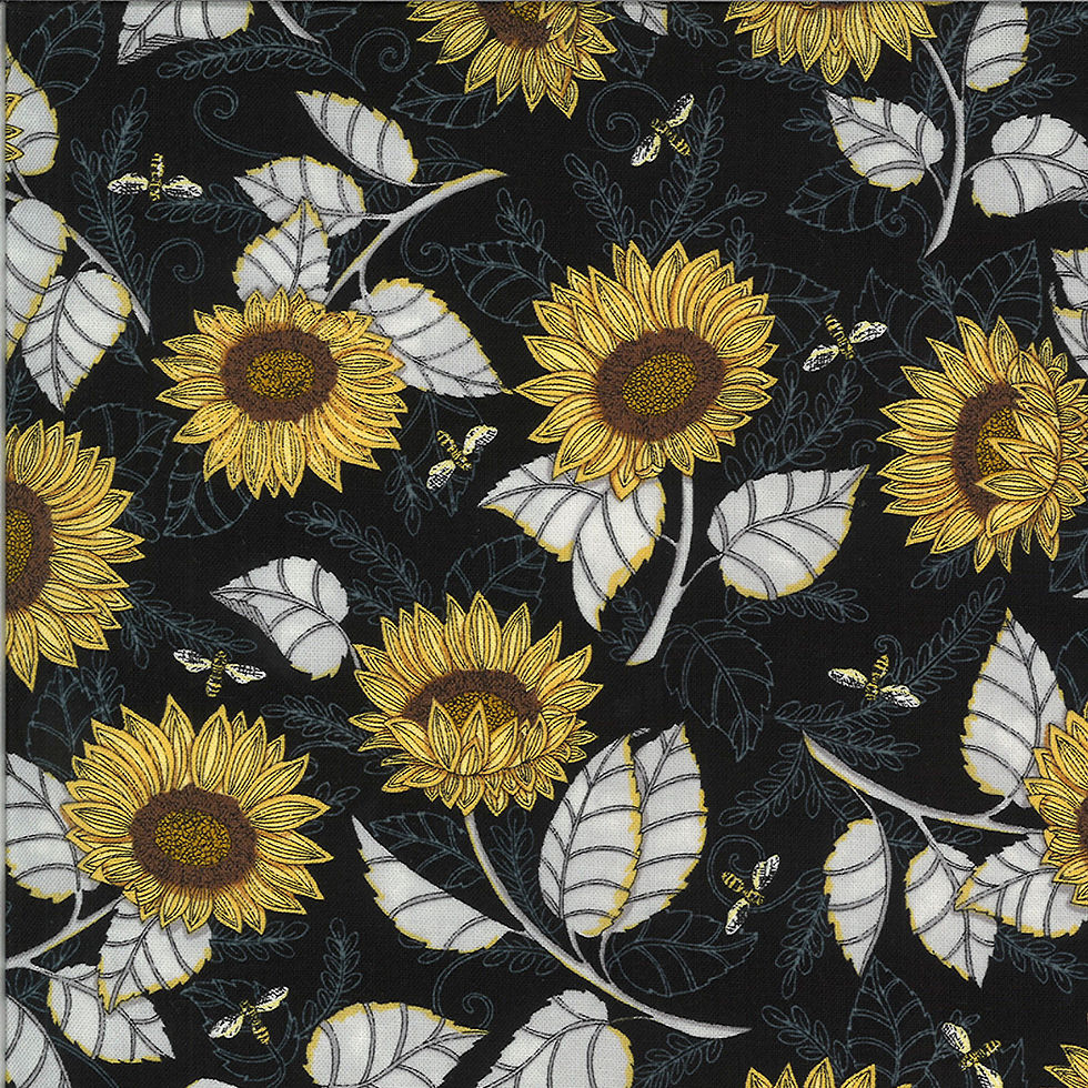 Bee Grateful | SunflowerEbony by Deb Strain for Moda Fabric