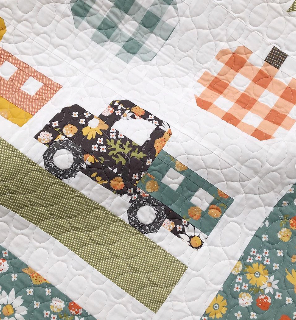Thumbnail: Roadside Harvest Quilt Kit Featuring Cozy Up By Corey Yoder For Moda Fabrics