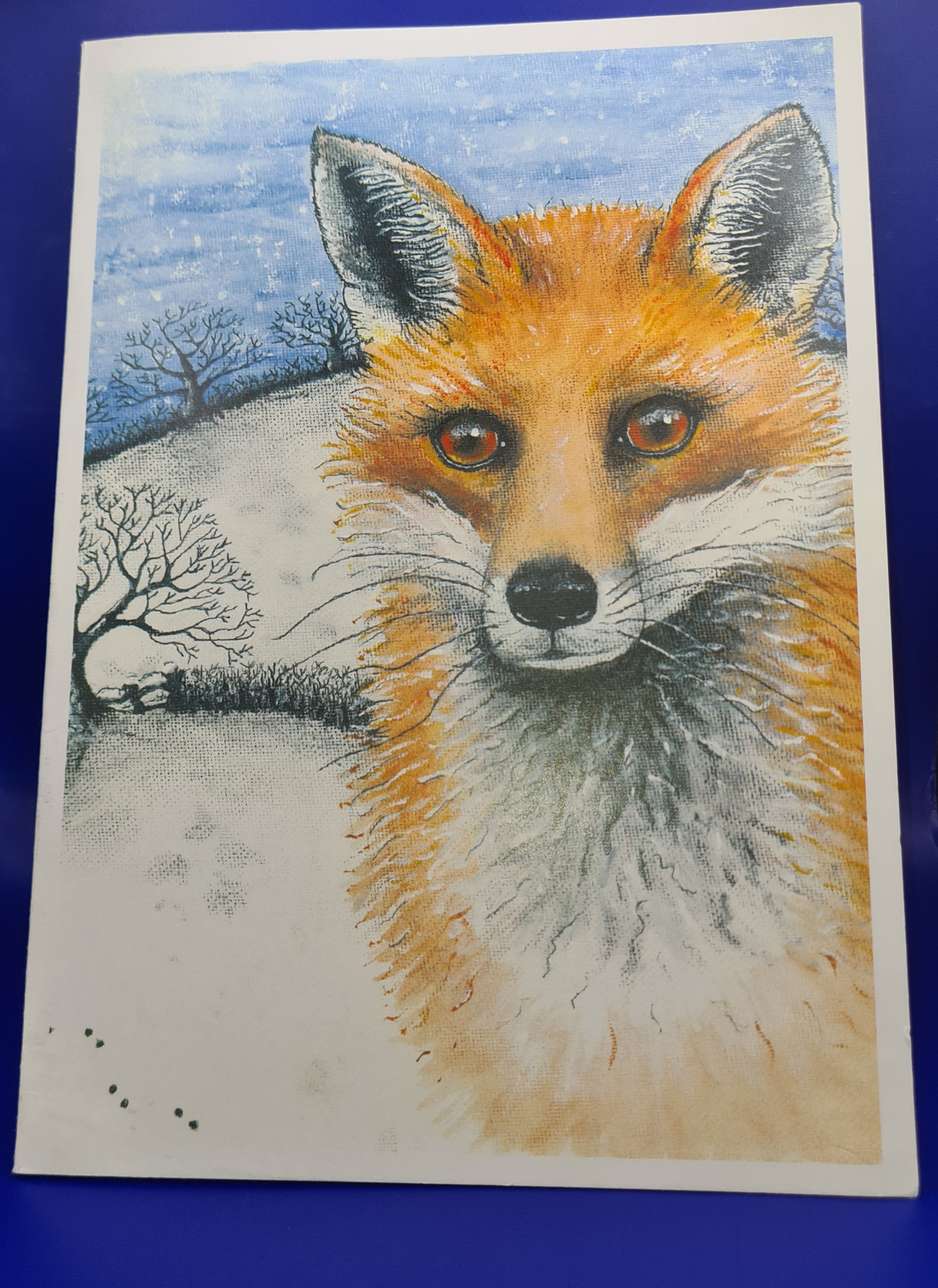 A Fox in the Snow Card