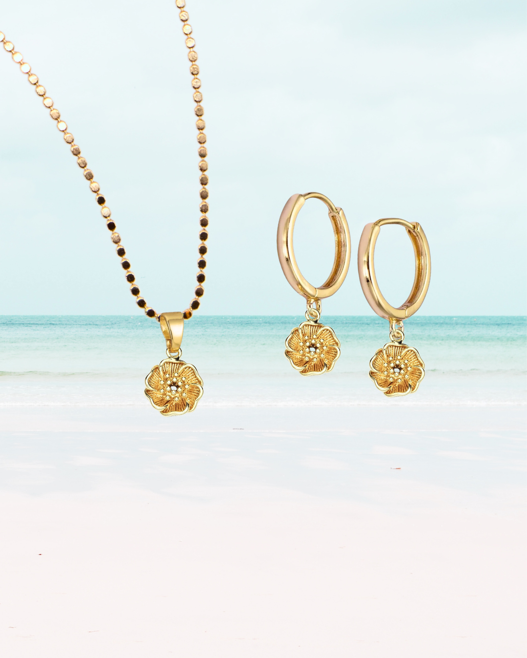 Gold Mini Hibiscus Set