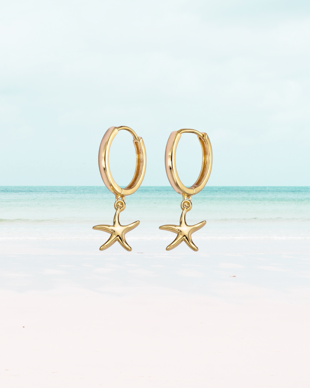 Gold Starfish Earrings