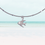 Thumbnail: Silver Gemstone Angelfish Necklace