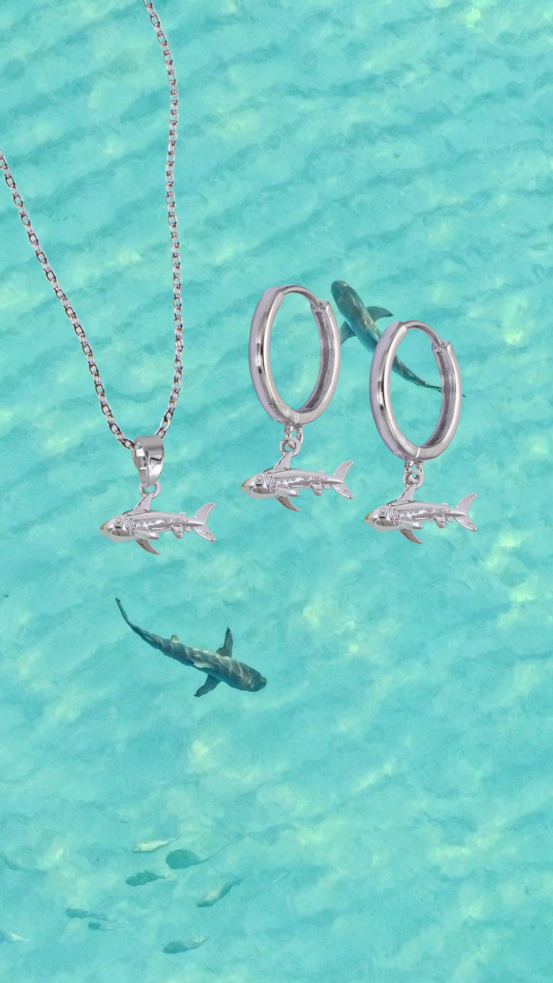 Silver Shark Set