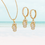 Thumbnail: Gold Gemstone Flip Flop Set