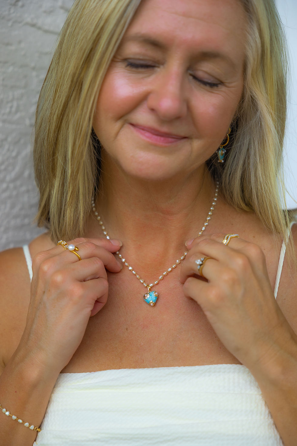 Thumbnail: Turquoise Pearl Bloom Set