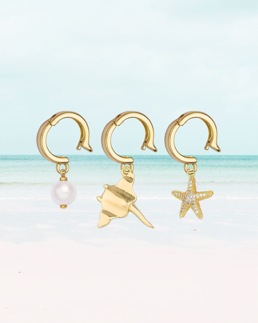Gold accessory charms