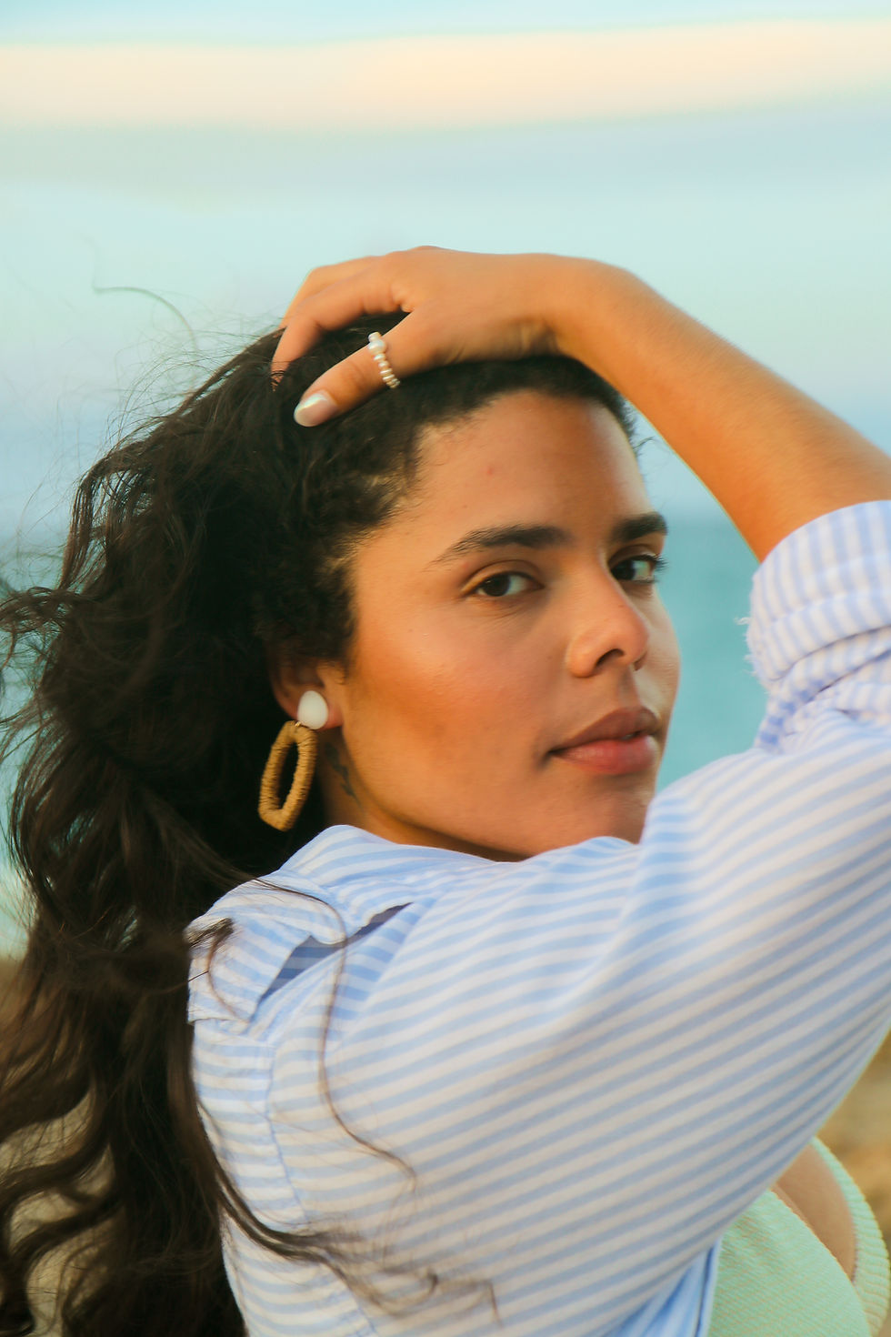 Thumbnail: Rattan Seashell Earrings
