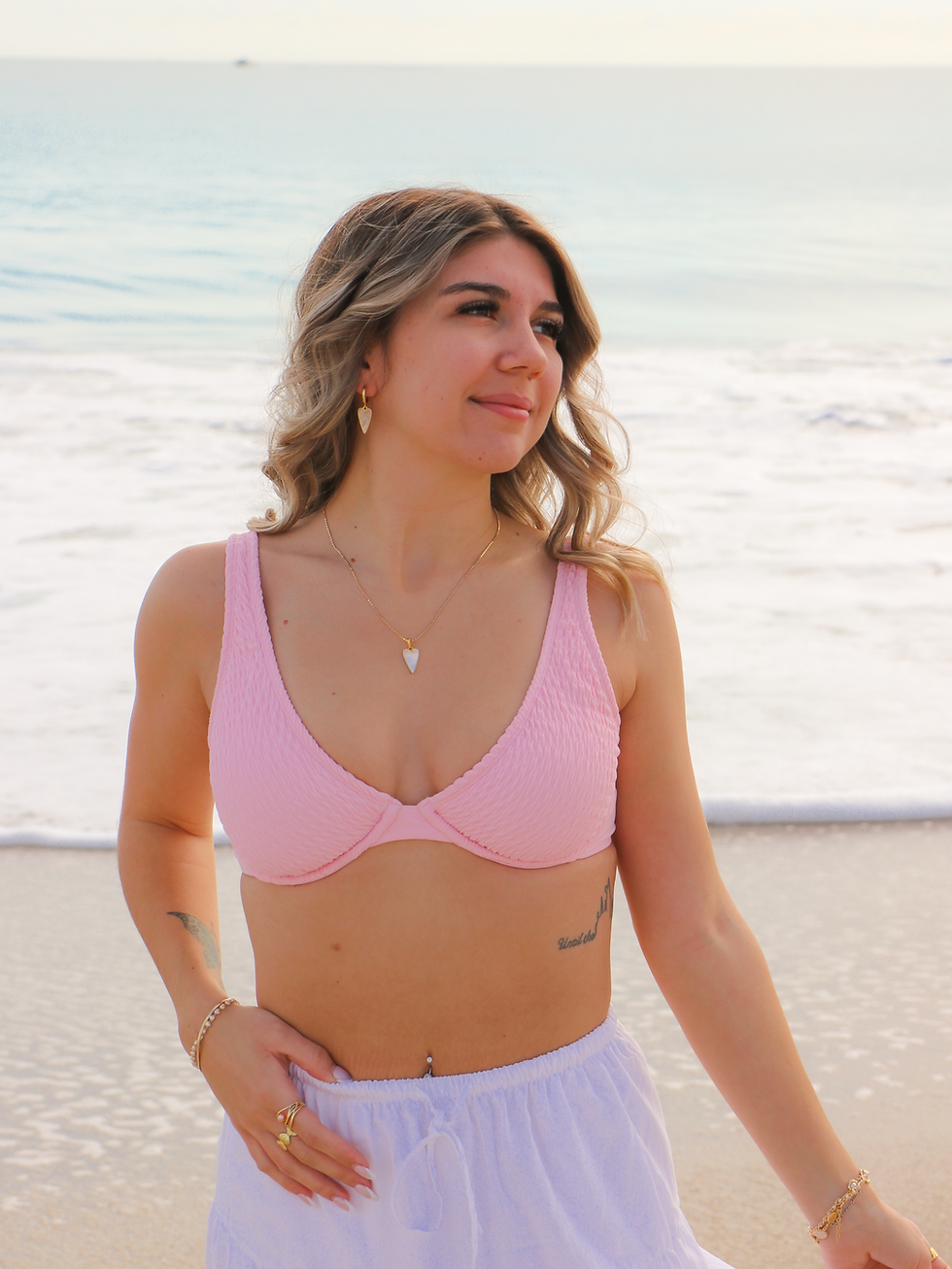 Thumbnail: Gold Coastal Crush Heart Necklace