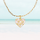 Thumbnail: Gold Lucky Pearl Heart Necklace